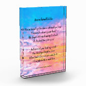 Foto Blok Memorial gedicht - de hemel werd goud (Links)