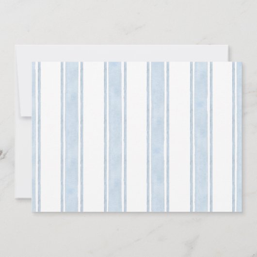 Foto Blue Preschool Teddy Bear Afstuderen Aankondiging (Achterkant)