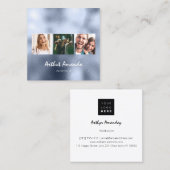 Foto Blue Sky Event Planner Kapper Make-up Vierkante Visitekaartje (Voorkant / Achterkant)