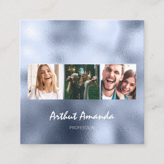 Foto Blue Sky Event Planner Kapper Make-up Vierkante Visitekaartje (Voorkant)