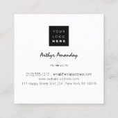 Foto Blue Sky Event Planner Kapper Make-up Vierkante Visitekaartje (Achterkant)