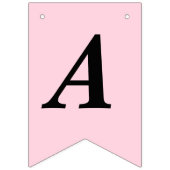 Foto Blush Pink Gradient Happy Birthday Vlaggetjes (Derde vlag)