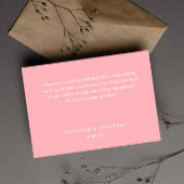 Foto Blush Roze Bruiloft Bedankkaart