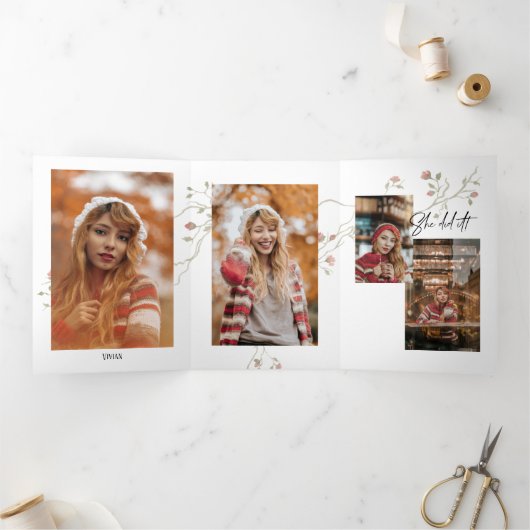 Foto Bohemian Triplemet Afstuderen Kaart (Binnen)