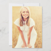 Foto Boho Afstuderen Uitnodiging (Achterkant)