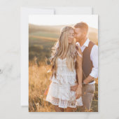 Foto Boho Bloemen Save The Date (Achterkant)