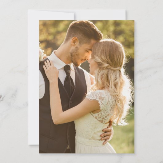 Foto Boho Chic Retro Bloemen Retro Kaart (Achterkant)