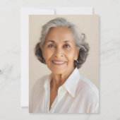 Foto Boho Floral 70e verjaardag Kaart (Achterkant)