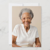 Foto Boho Floral 90e verjaardag Kaart (Achterkant)