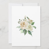 *~* FOTO Boho Floral Rozen Weduwnaar sparen de dat Save The Date (Achterkant)