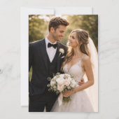 Foto Boho Herfst Wilde Bloemen Bruiloft Kaart (Achterkant)