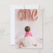 Foto Boho Holy Koe Highland Koe 1e verjaardag Bedankkaart (Achterkant)