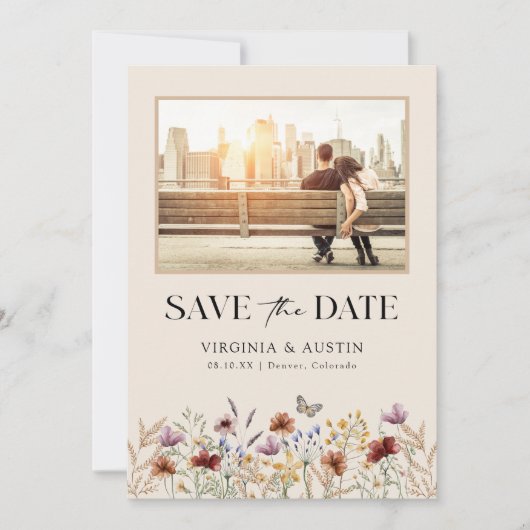 Foto Boho Save the Date (Voorkant)
