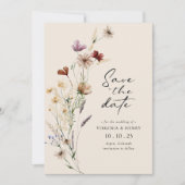 Foto Boho Save the Date Flat Card (Voorkant)
