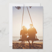 Foto Boho Wildflower Wedding Kaart (Achterkant)