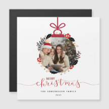 Foto Bol Merry Christmas Ornament Kaart