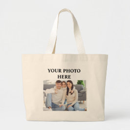 Foto boodschappentas, Aangepaste boodschappentas m Grote Tote Bag
