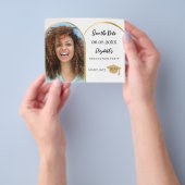 Foto boog goud Graduation Party Save the Date Flyer (Hand)