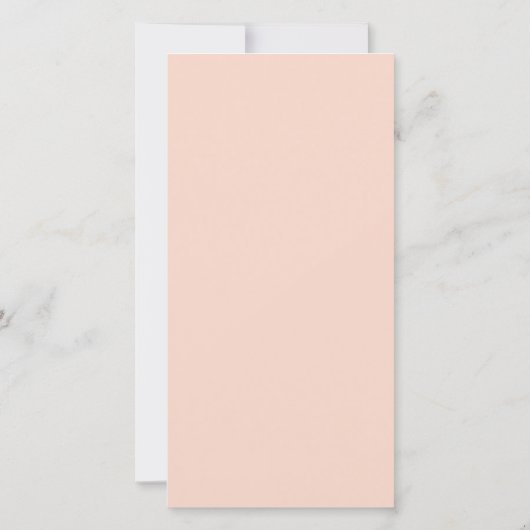 Foto-boog, perzik trouw save the date bladwijzer (Achterkant)