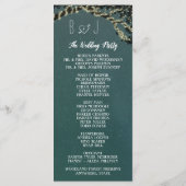 Foto Boom Tak Rustieke Bruiloft Programma's (Achterkant)