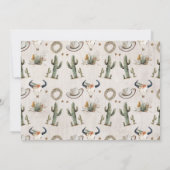 Foto Boot Wild West Westerne Verjaardagsuitnodigin Kaart (Achterkant)