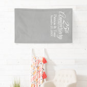 Foto Booth Achtergrond - 25e bruiloft Jubileum Spandoek (Insitu)