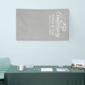 Foto Booth Achtergrond - 25e bruiloft Jubileum Spandoek (Beurs)