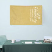 Foto Booth Achtergrond - 50e bruiloft Jubileum Spandoek (Beurs)