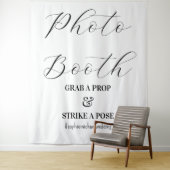 Foto Booth Black White Wedding Wandkleed (In situ)