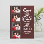 Foto Booth Bladwijzer Thleed Fun Save the Date (Staand voorkant)