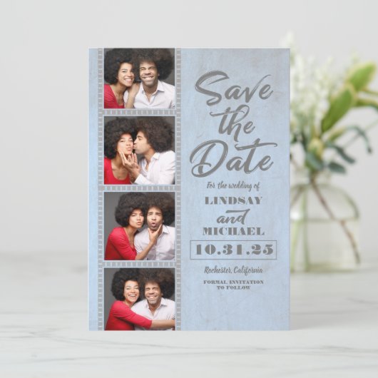 Foto Booth Bladwijzer Thleed Fun Save the Date (Staand voorkant)