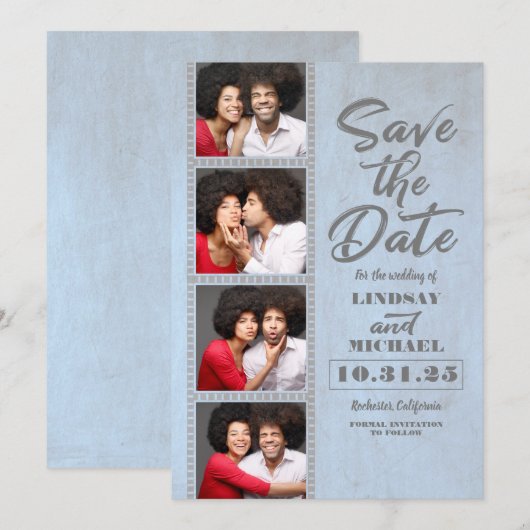 Foto Booth Bladwijzer Thleed Fun Save the Date (Voorkant / Achterkant)