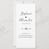 Foto Booth Bladwijzer Weddenschap Save the Date (Achterkant)