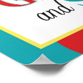 Foto Booth Bord Carnaval Circus Verjaardag R Poster (Hoek)