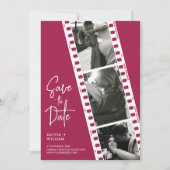 Foto Booth Bruiloft Bewaar de datum uitnodiging (Voorkant)