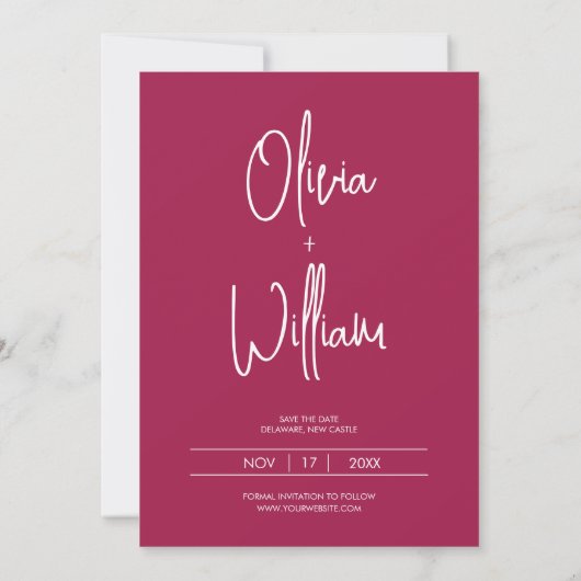 Foto Booth Bruiloft Bewaar de datum uitnodiging (Achterkant)