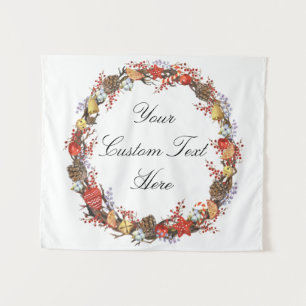 Foto Booth Decor, kerstbruiloft achterste druppel Wandkleed