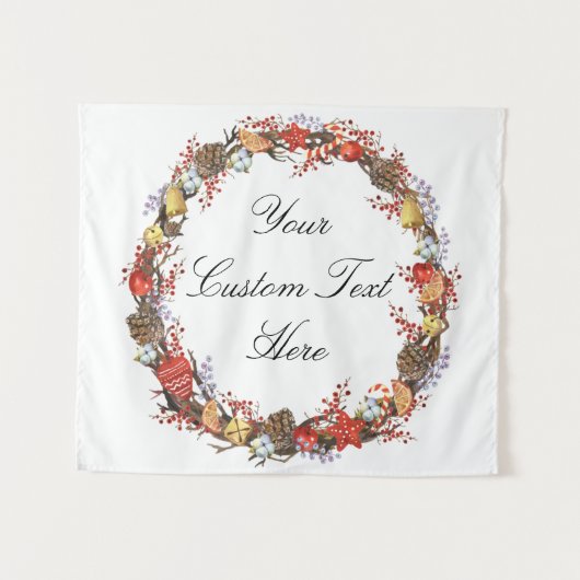 Foto Booth Decor, kerstbruiloft achterste druppel Wandkleed (Voorkant (horizontaal))