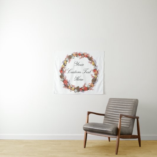 Foto Booth Decor, kerstbruiloft achterste druppel Wandkleed (In Situ (horizontaal))