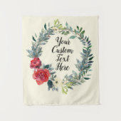 Foto Booth Decor, kerstbruiloft achterste druppel Wandkleed (Voorkant)