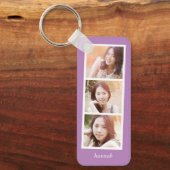Foto Booth Editable Color Custom Photo Sleutelhang Sleutelhanger (Voorkant)