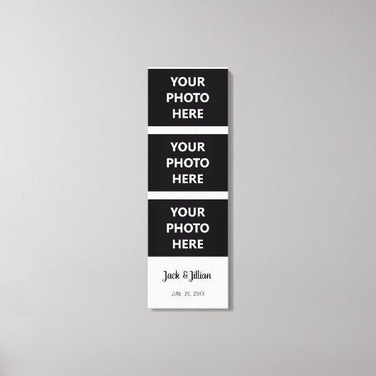 Foto Booth Foto Strip Custom Photography Collage Canvas Afdruk (Voorkant)