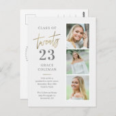 Foto Booth Graduation Party Invitation Briefkaart (Voorkant / Achterkant)