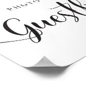 Foto Booth Guestbook Sign for Weddings Poster (Hoek)