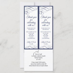 Foto Booth-Lijsten invoegen   Bedekte (marineblauw