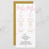 Foto Booth-Lijsten invoegen | Penseel (roze en gou (Voorkant / Achterkant)