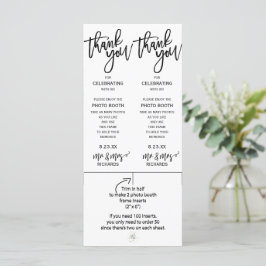 Foto Booth-Lijsten invoegen | Penseelscript (zwart