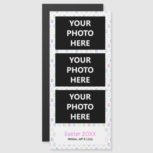 Foto Booth Magnet Cute Easter | 3 AFBEELDINGEN (Voorkant / Achterkant)