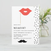 Foto Booth Party Invitation Kaart (Staand voorkant)