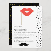 Foto Booth Party Invitation Kaart (Voorkant / Achterkant)